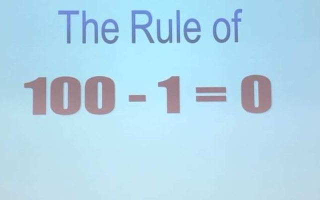 100 – 1 = 0 đạo lý ai cũng nên biết